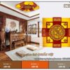 mẫu đèn ốp trần gỗ hình vuông cho phòng thờ 10 - 15m2 1