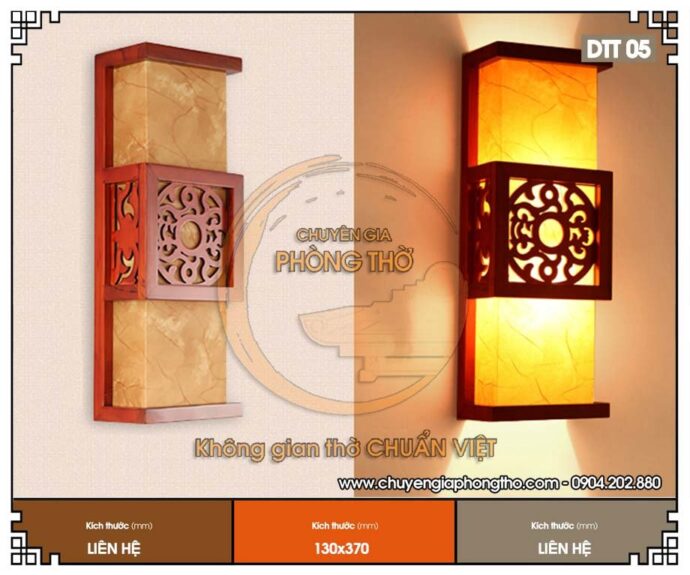 mẫu đèn ốp tường bằng gỗ 1