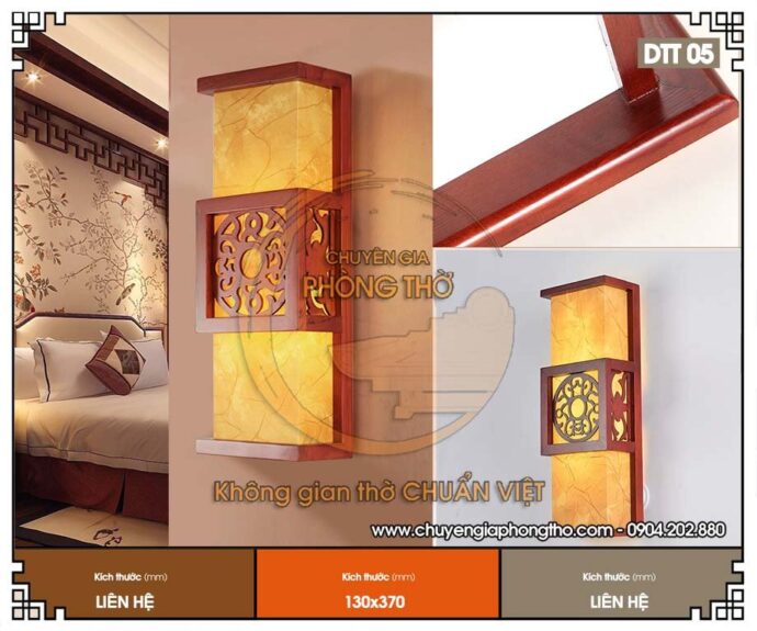 mẫu đèn ốp tường bằng gỗ 4