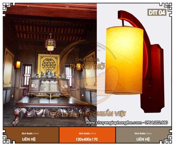 mẫu đèn tường trang trí nhà gỗ, biệt thự 3