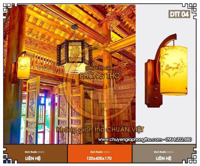 mẫu đèn tường trang trí nhà gỗ, biệt thự