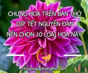 chưng hoa bàn thờ ngày tết