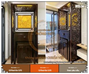 Feedback lắp đặt bàn thờ gỗ sồi tại chung cư Masteri West Heights