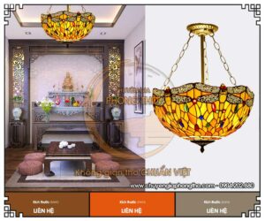 Mẫu đèn Tiffany trang trí phòng thờ đẹp giá rẻ