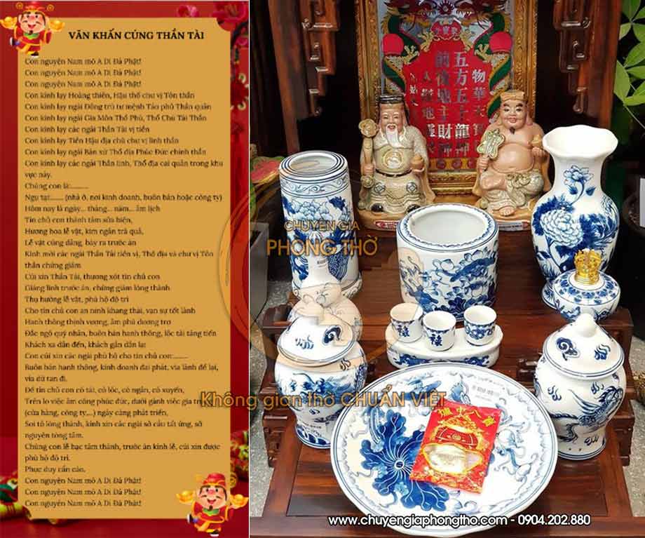 Văn khấn cúng Thần Tài Thổ Địa Văn khấn cúng Thần Tài Thổ Địa