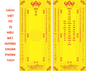 Hướng dẫn viết tờ dị hiệu bát hương chuẩn phong thủy
