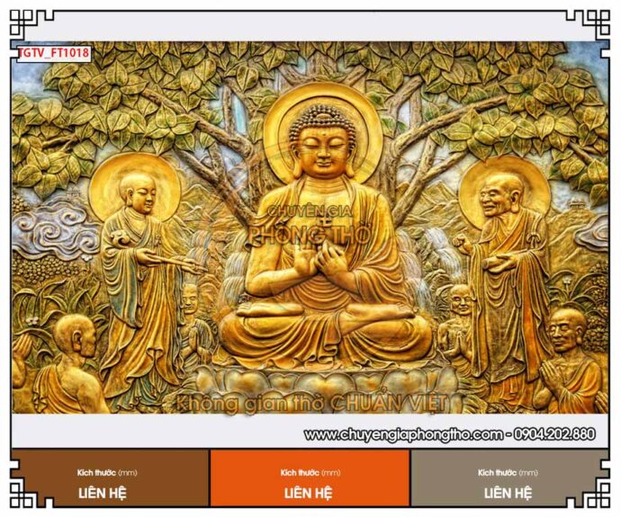 Các mẫu tranh tráng gương 3D phòng thờ đẹp chuẩn phong thủy