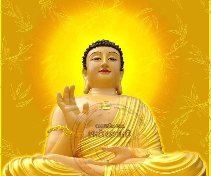 Tranh tráng gương họa tiết Đức Phật