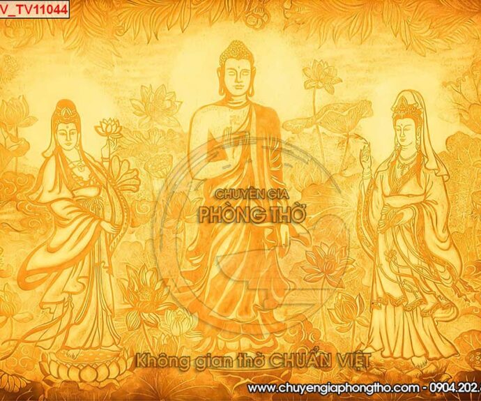 Tranh tráng gương họa trúc chỉ treo phòng thờ