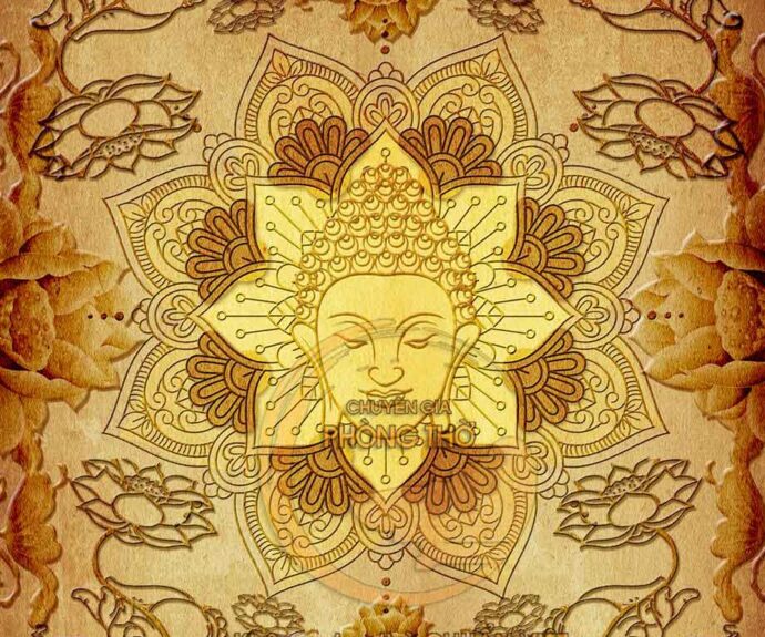 Tranh tráng gương họa trúc chỉ treo phòng thờ