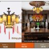 Đặc điểm cấu tạo mẫu đèn lồng gỗ họa tiết sông núi DG36