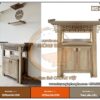 Mẫu ban thờ gia tiên hiện đại kích thước nhỏ cho chung cư BTD62