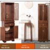 Mẫu tủ thờ 2 tầng có cánh cửa đóng kín cho chung cư BTD67