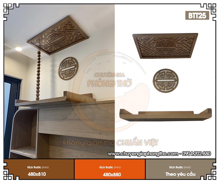 Lắp đặt bàn thờ treo tường không chân tại chung cư Feliz Homes BTT25