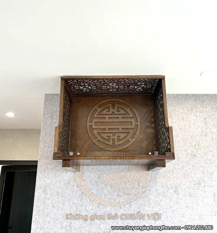 Lắp đặt bàn thờ treo tường kèm vách tại Phương Đông Green Homes BTT30 Lắp đặt bàn thờ treo tường kèm vách tại Phương Đông Green Homes BTT30