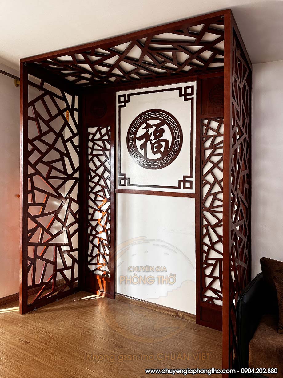 Lắp đặt vách ngăn phòng thờ hiện đại tại chung cư Imperia Smart City