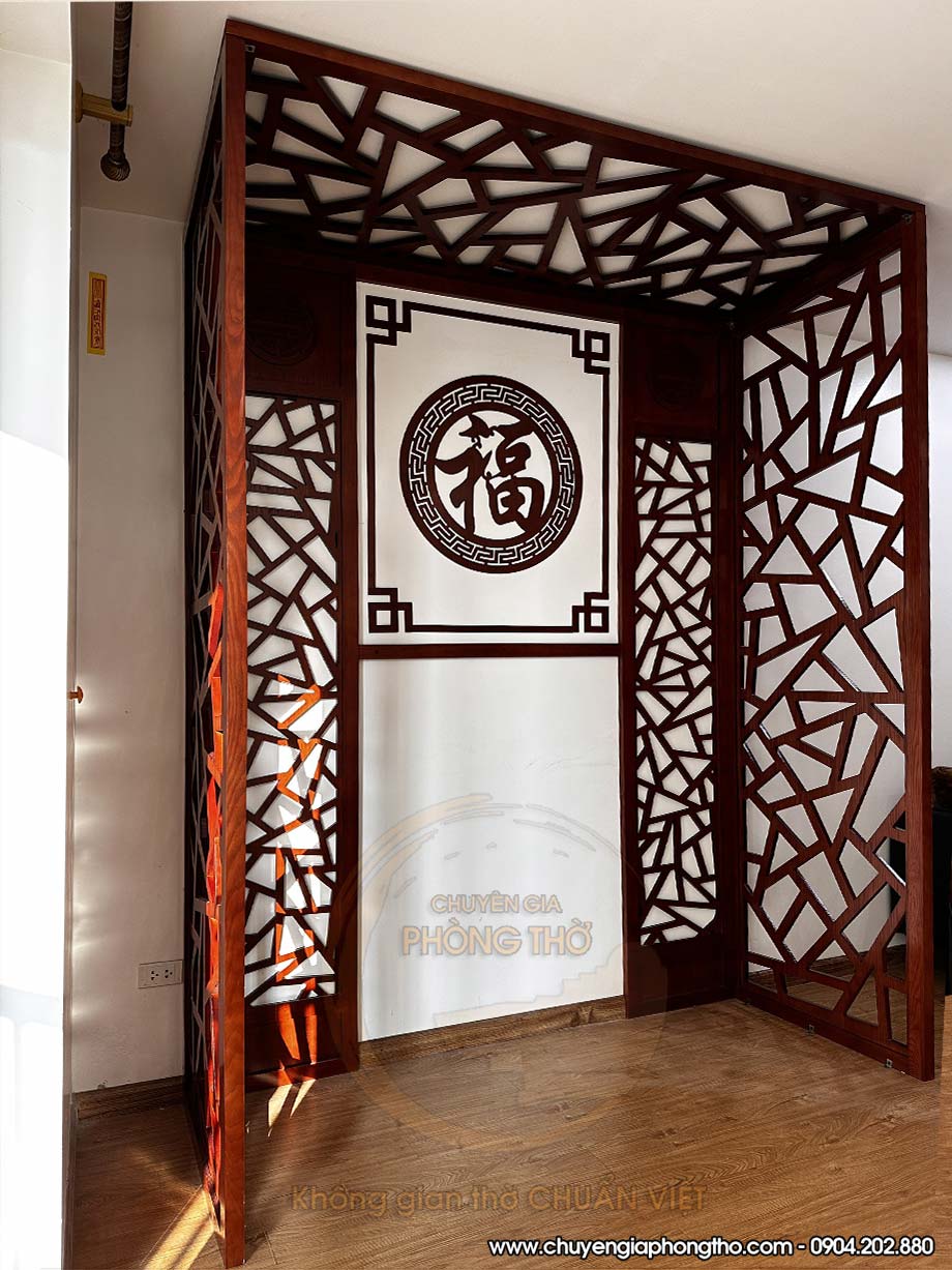 Lắp đặt vách ngăn phòng thờ hiện đại tại chung cư Imperia Smart City