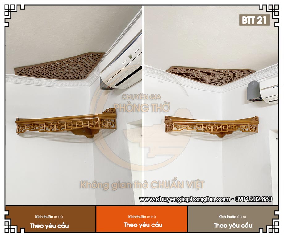 Lắp đặt bàn thờ treo tường hình tam giác hóa giải hướng nhà xấu tại An Bình Plaza Lắp đặt bàn thờ treo tường hình tam giác hóa giải hướng nhà xấu tại An Bình Plaza