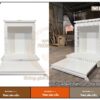 Mẫu bàn thờ thần tài màu trắng hiện đại THT07