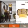 Mẫu đèn thả trần hoa đào trang trí DG39