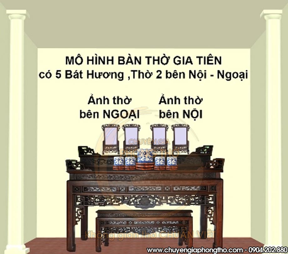Ban thờ có 1 bát hương trong trường hợp nào? Ban thờ có 1 bát hương trong trường hợp nào?