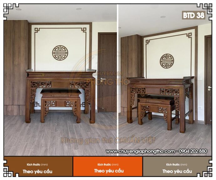 Bộ bàn thờ móc mỏ BTD38