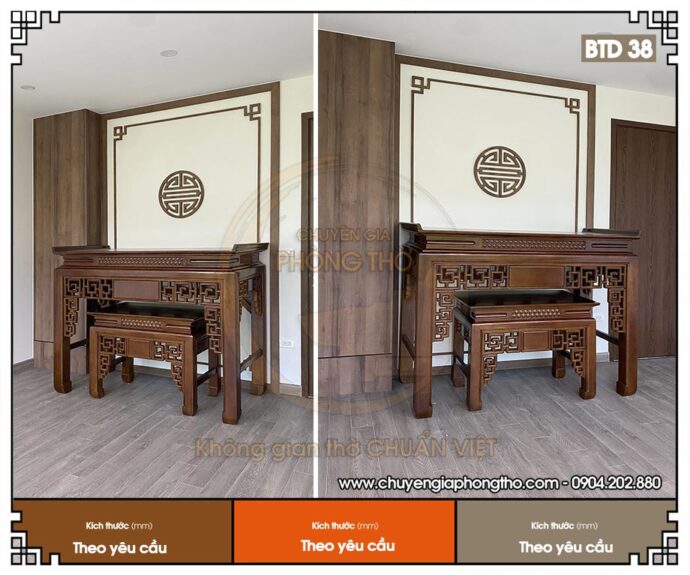 Bộ bàn thờ móc mỏ BTD38