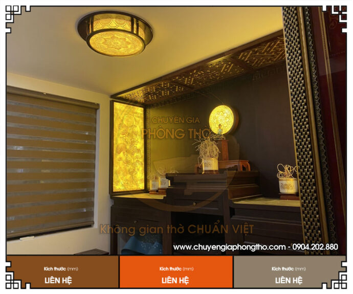 Đèn trần trúc chỉ Mandala sang trọng