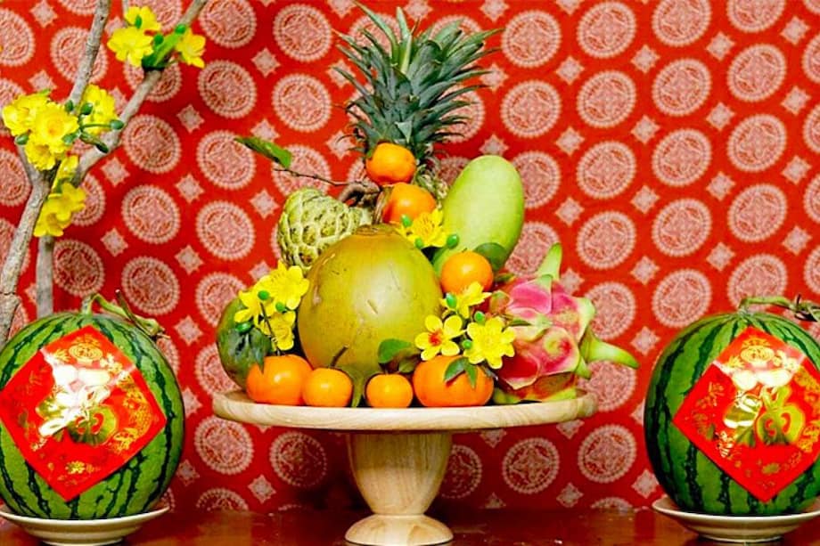 Ý nghĩa của việc bày hoa quả bàn thờ Tết Ý nghĩa của việc bày hoa quả bàn thờ Tết