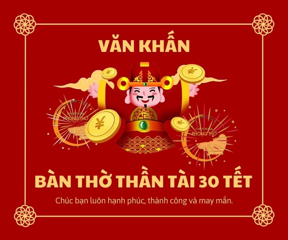 Bài Khấn Thần Tài Chiều 30 Tết