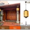 Nét đẹp cổ kính đặc biệt với đèn thả hiên nhà thờ họ DG42