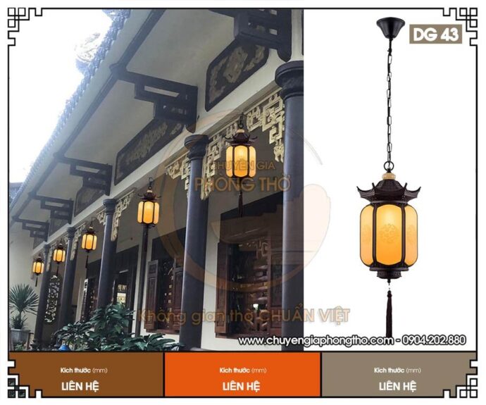 Tác dụng của đèn thả trang trí nhà thờ họ DG43