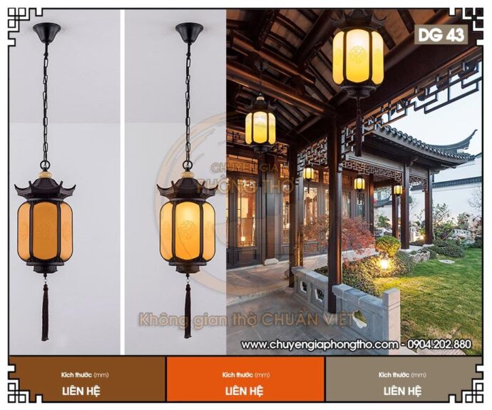 Đèn thả giúp tạo không gian linh thiên cho nhà thờ họ