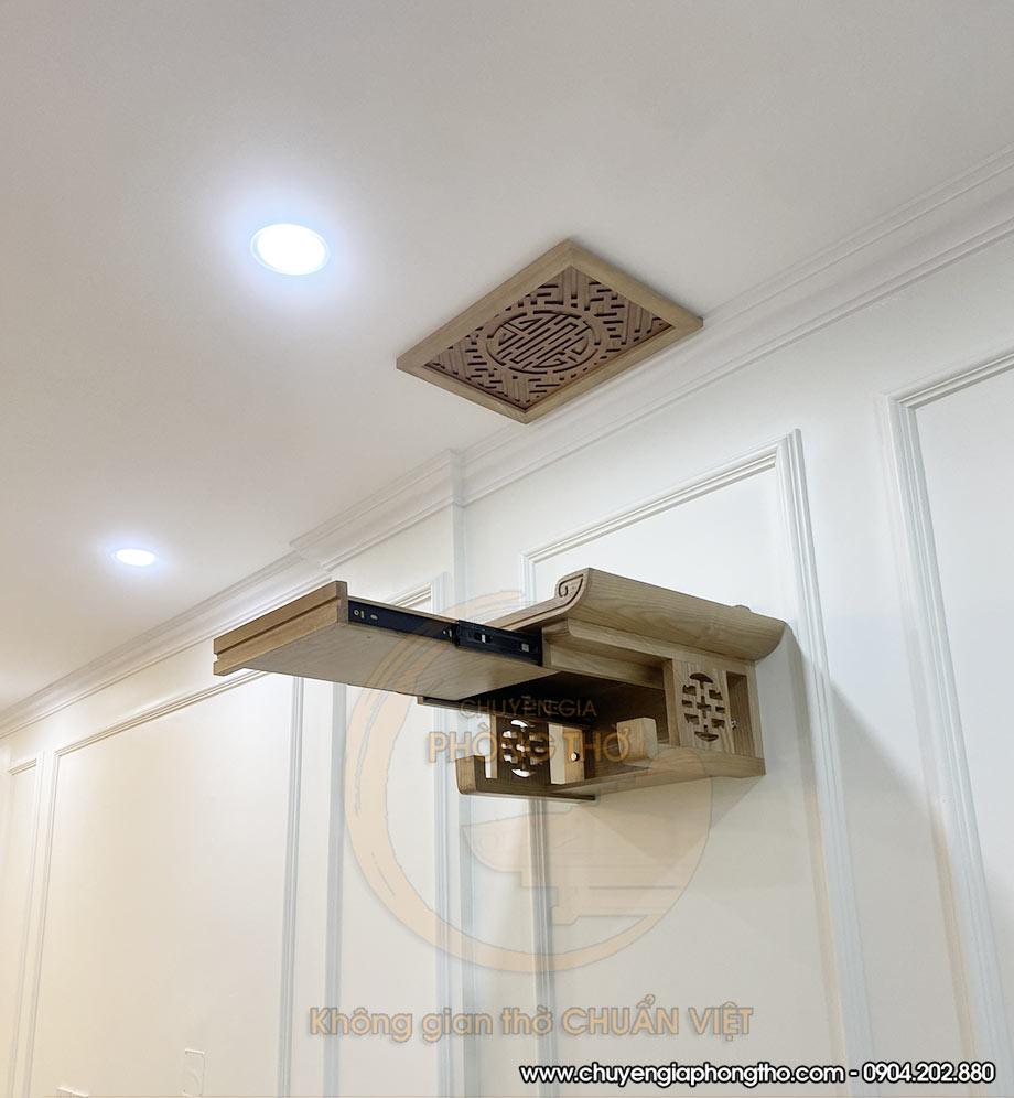 Hoàn thiện mẫu bàn thờ treo có ngăn kéo 41x49cm BTT16 tại Ecolife Tây Hồ Hoàn thiện mẫu bàn thờ treo có ngăn kéo 41x49cm BTT16 tại Ecolife Tây Hồ