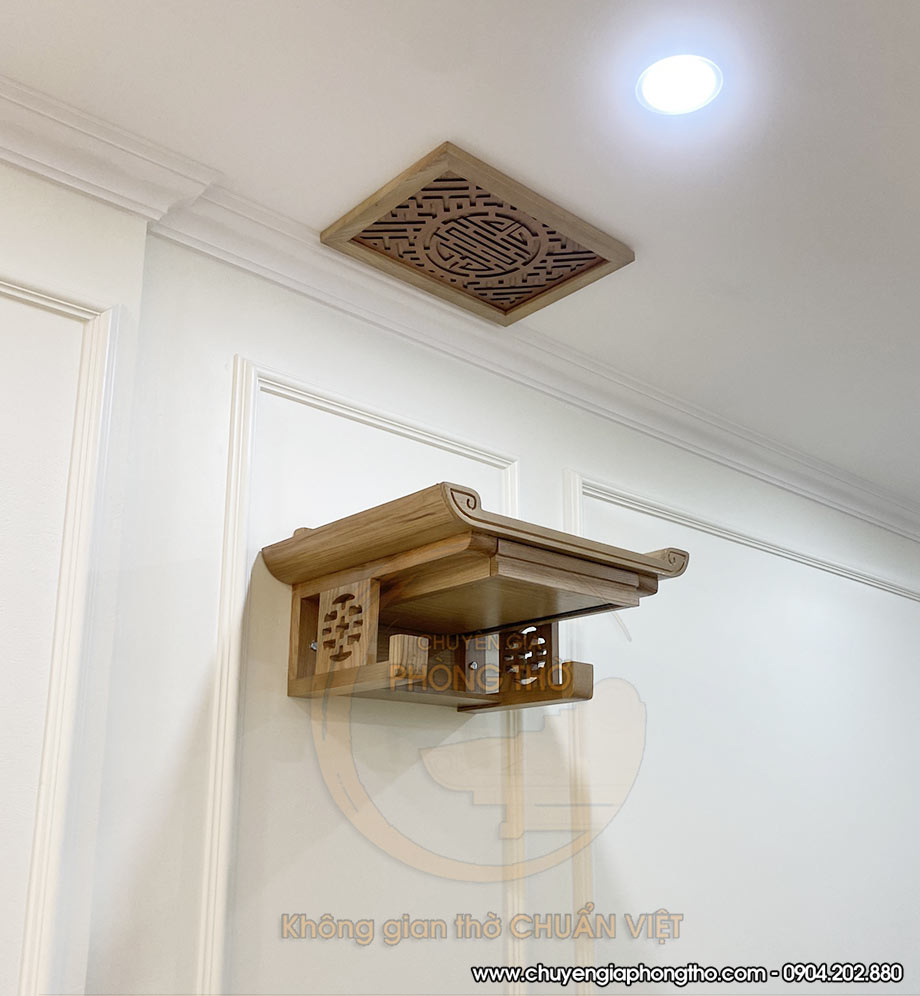 Hoàn thiện mẫu bàn thờ treo có ngăn kéo 41x49cm BTT16 tại Ecolife Tây Hồ Hoàn thiện mẫu bàn thờ treo có ngăn kéo 41x49cm BTT16 tại Ecolife Tây Hồ