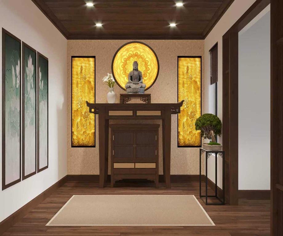 Cách chọn màu sơn phòng thờ cho người mệnh Thủy