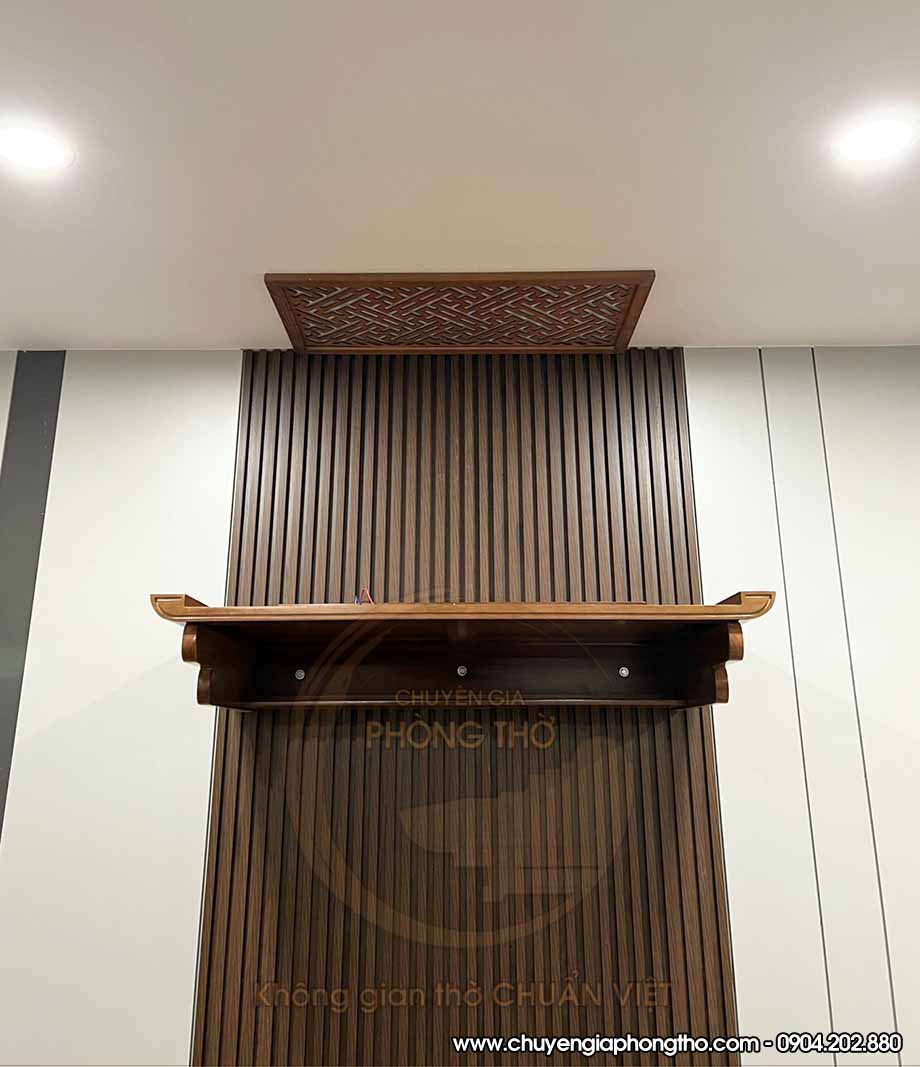  Lắp đặt mẫu bàn thờ treo tường tại chung cư Mulberry Lane BTT08