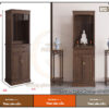 Mẫu tủ thờ Quan âm 2 tầng có cửa BTD70 hiện đại