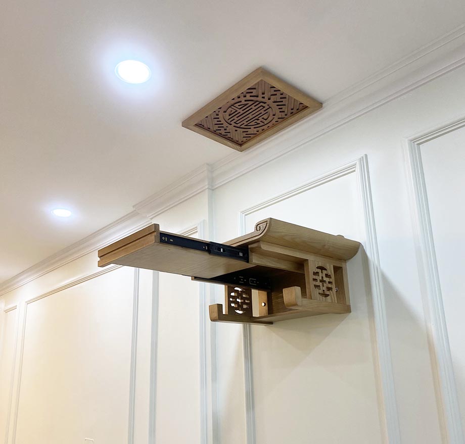 Bàn thờ treo tường có ngăn kéo tại Cầu Giấy BTT16 Bàn thờ treo tường có ngăn kéo tại Cầu Giấy BTT16