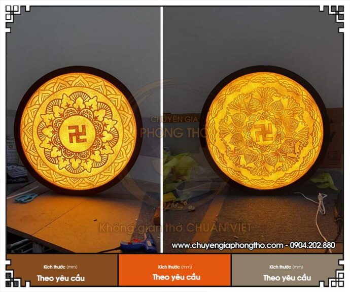 Mẫu tranh trúc chỉ Mandala hình tròn