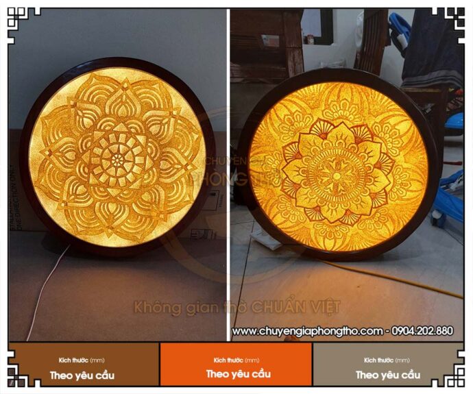 Mẫu tranh trúc chỉ Mandala hình tròn