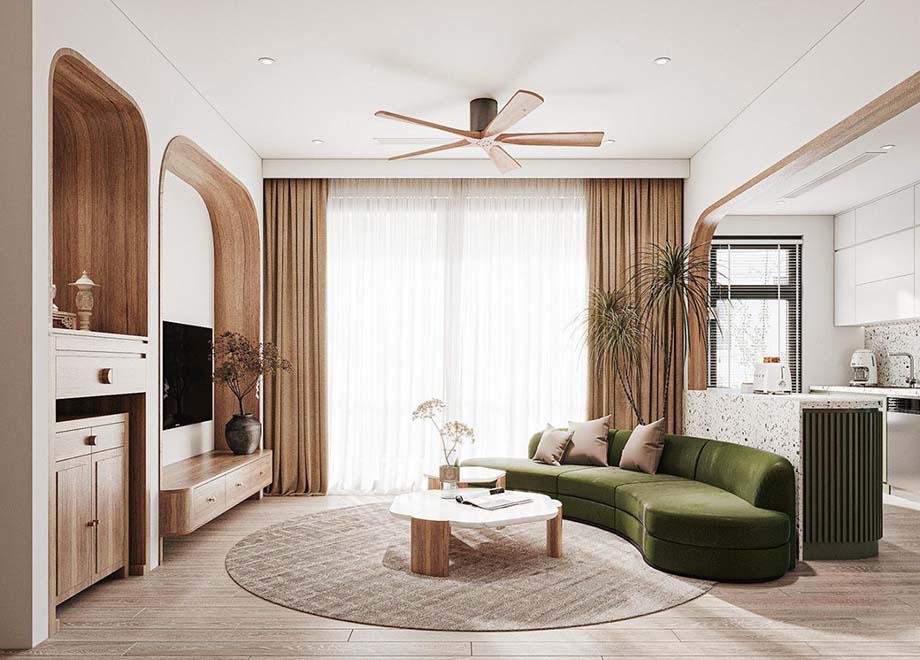 Tổng hợp một số mẫu tủ thờ hiện đại đặt tại phòng khách