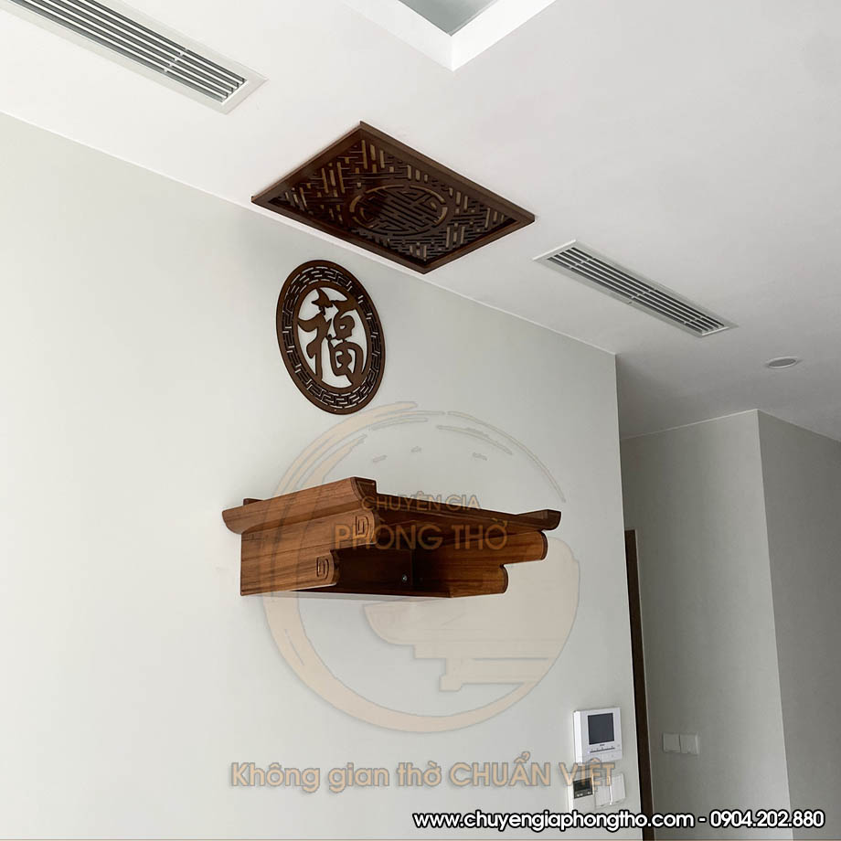 Bàn thờ treo gỗ sồi BTT08 kích thước chuẩn lỗ ban chung cư Lumi Hanoi Bàn thờ treo gỗ sồi BTT08 kích thước chuẩn lỗ ban chung cư Lumi Hanoi