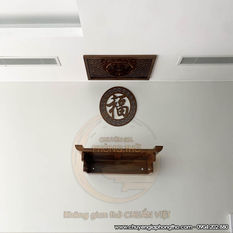 Bàn thờ treo gỗ sồi BTT08 kích thước chuẩn lỗ ban chung cư Lumi Hanoi Bàn thờ treo gỗ sồi BTT08 kích thước chuẩn lỗ ban chung cư Lumi Hanoi