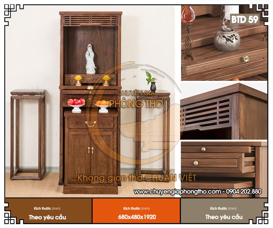 Cách lập bàn thờ trong chung cư