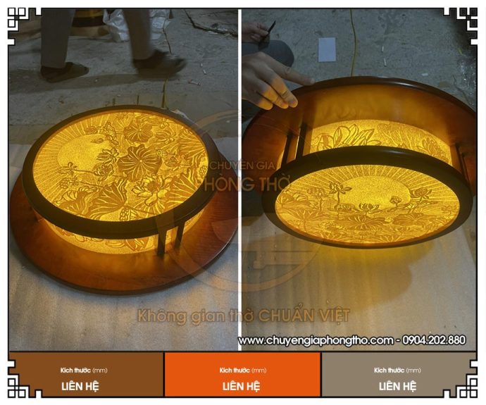 Đèn ốp trần trúc chỉ mẫu sen toả