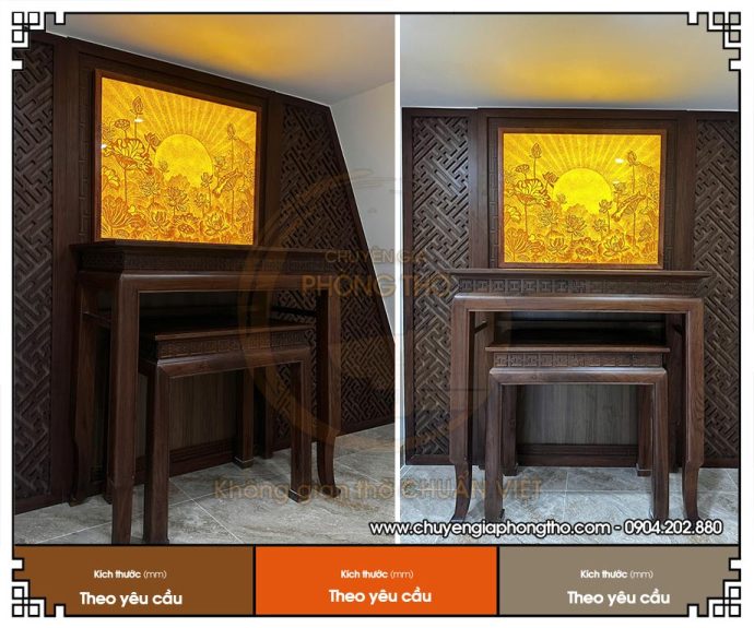 Tranh trúc chỉ hoa sen mặt trời mọc hình chữ nhật