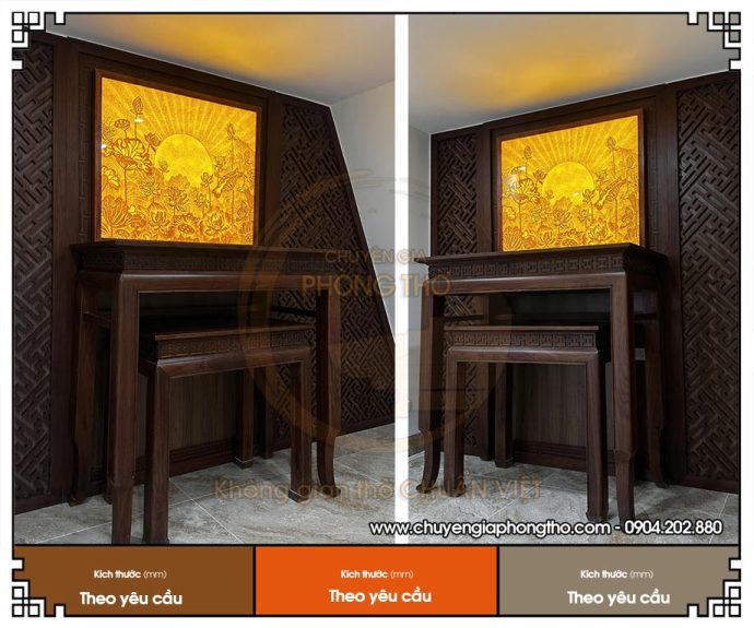 Tranh trúc chỉ hoa sen mặt trời mọc hình chữ nhật