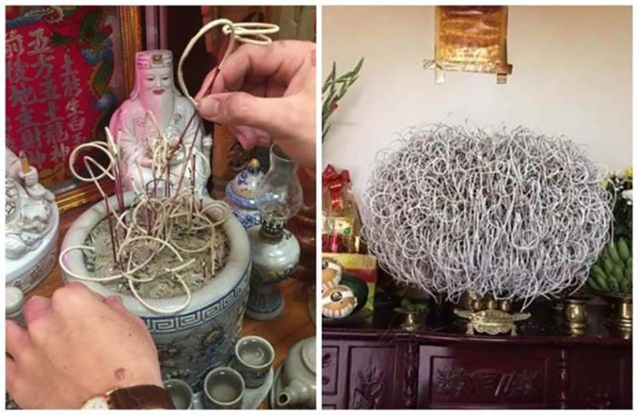 Cách tỉa chân nhang bát hương đúng cách