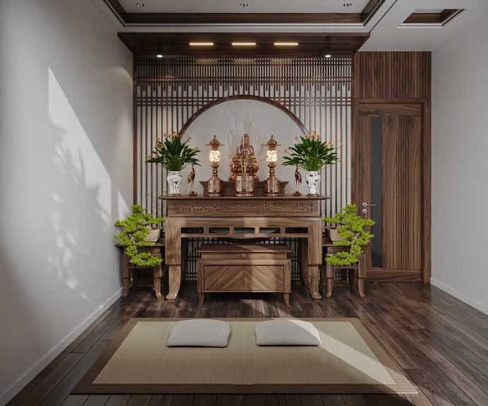 Ánh sáng và gió chiếu thẳng bàn thờ - Cách hóa giải